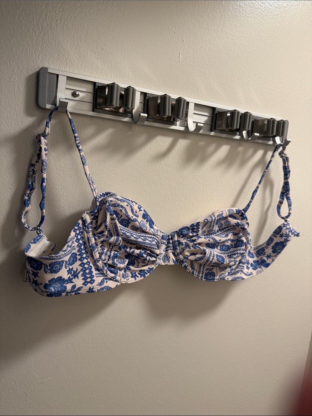 wild fable Blue and White Floral Bikini Top